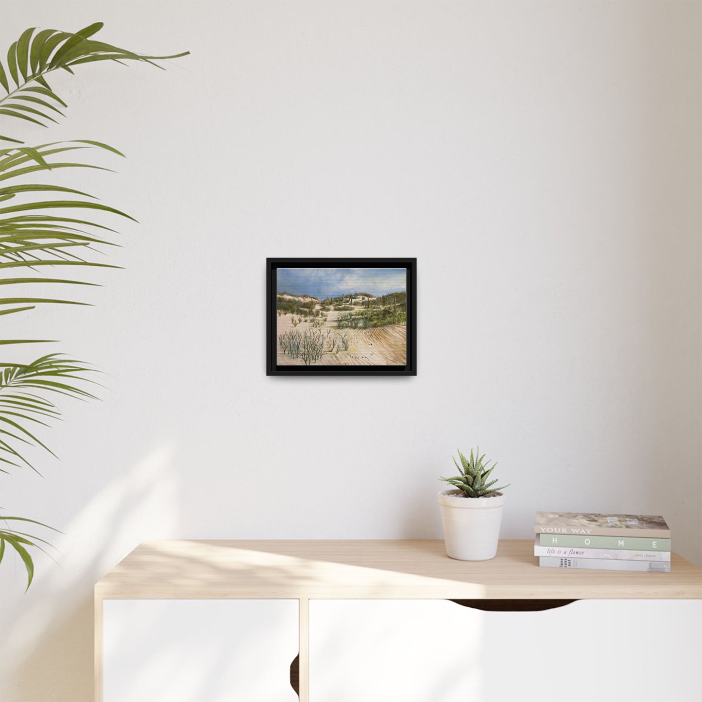 Framed Beach Landscape Art, Coastal Home Decor, Nature Wall Art, Beach House Gift, Ocean Vibes Artwork