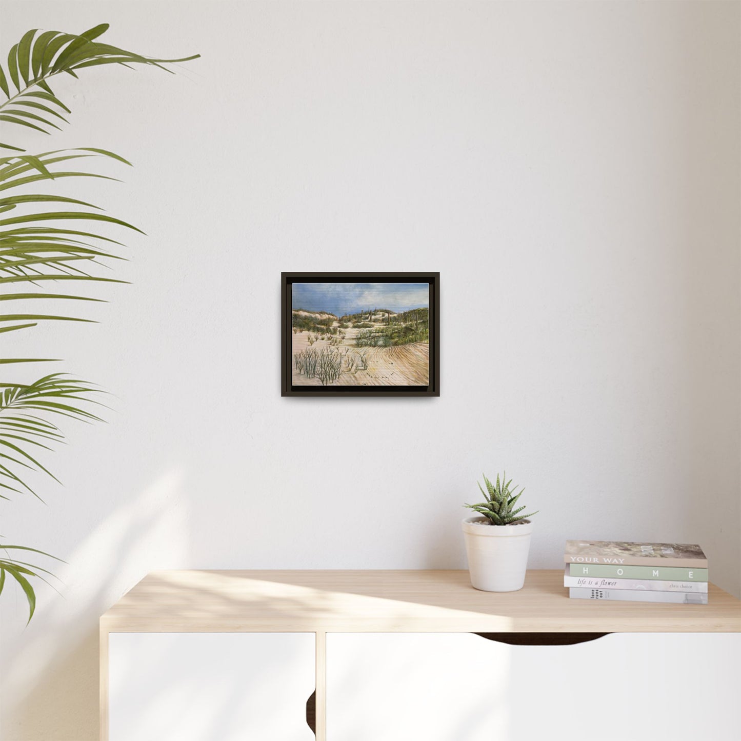 Framed Beach Landscape Art, Coastal Home Decor, Nature Wall Art, Beach House Gift, Ocean Vibes Artwork