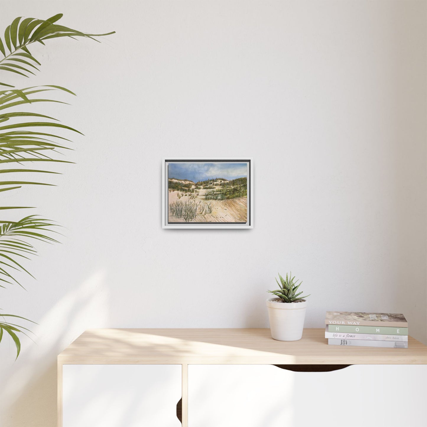 Framed Beach Landscape Art, Coastal Home Decor, Nature Wall Art, Beach House Gift, Ocean Vibes Artwork
