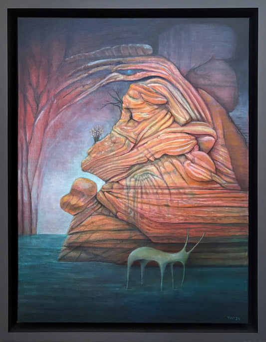 A Secret Place - Original Oil Painting - Surrealism - Magical Realism - Fantasy Art